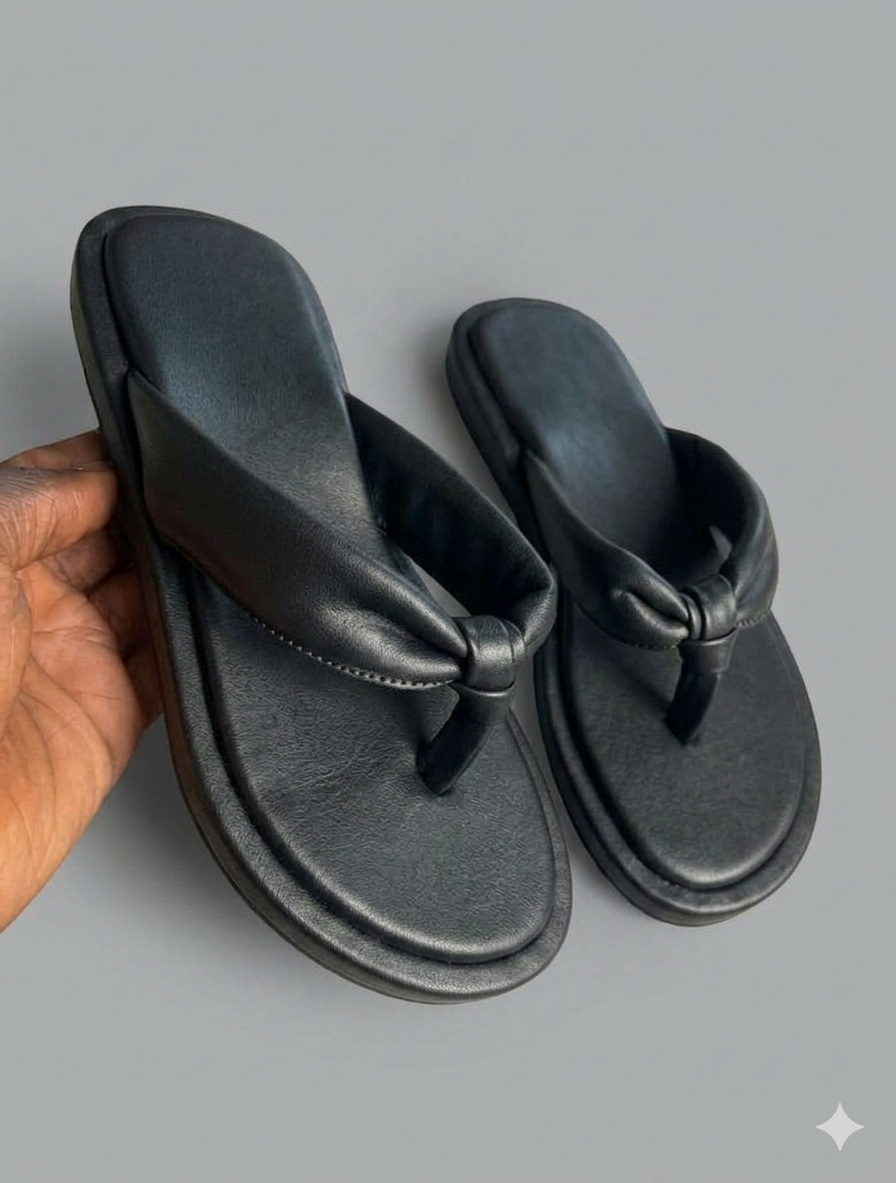 Female Chunky Slip-on shown from side angle on foot